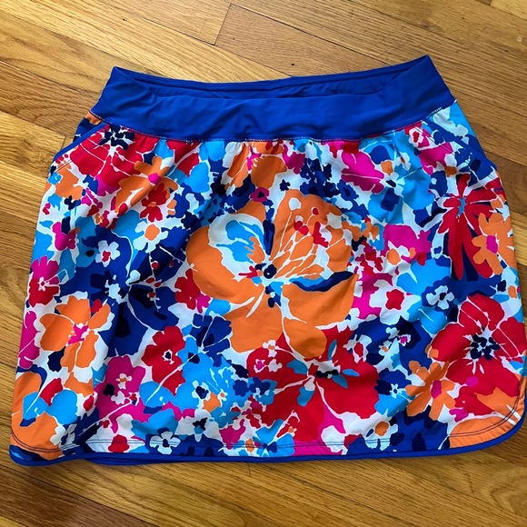 Lands' End Other - Lands’ End Quick Dry Elastic Waist Active Board Skort Swim Skirt